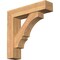 Ekena Millwork Balboa Block Smooth Bracket w/ Offset Brace, Western Red Cedar, 7 1/2"W x 32"D x 32"H BKT0806X32X32BOA05SWR - alternate 1